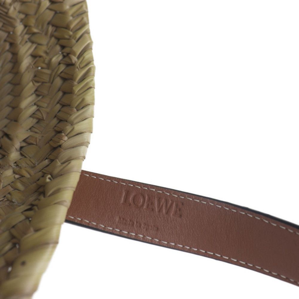 Loewe Leaf Natural Basket Palm Brown Bag - Picture 9 of 9